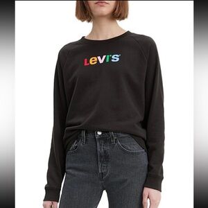 Levi's Black Crewneck Sweatshirt